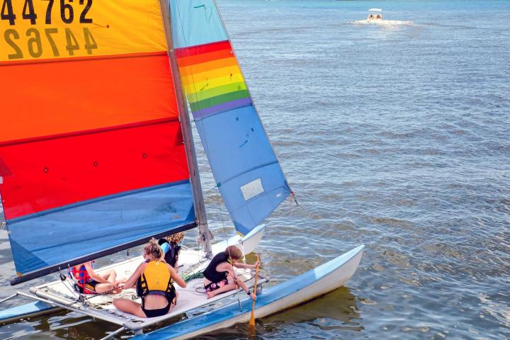 a boat on a body of water